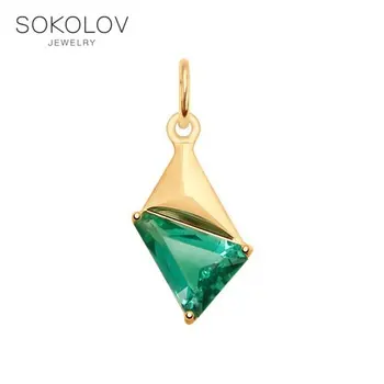 

Pendant SOKOLOV Gold quartz, fashion jewelry, gold, 585, women's male, pendants for neck women