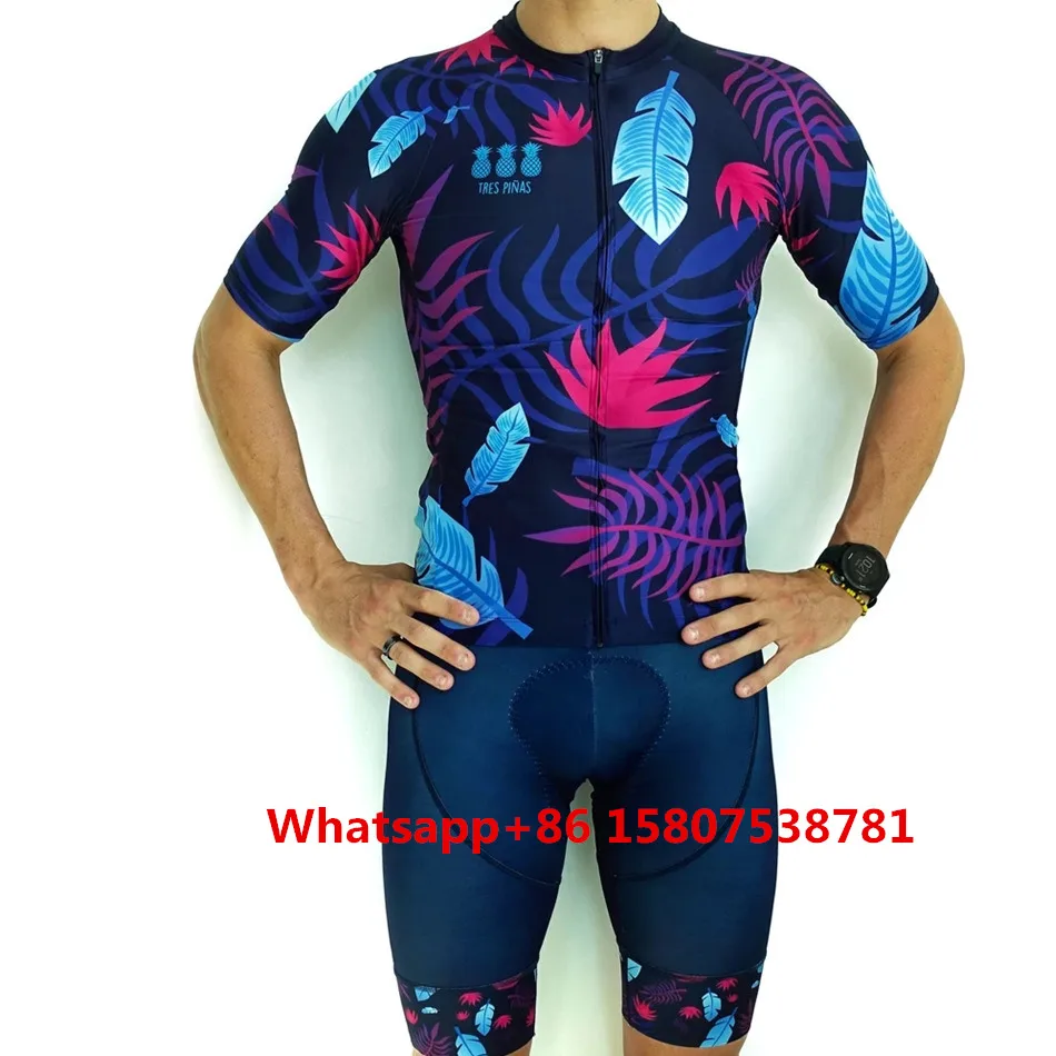 Набор Джерси для велоспорта Pro team TRESPINA MAILLOT Bib shorts, мужские летние комплекты на заказ, высокое качество, одежда для Аэро-велоспорта с ананасом