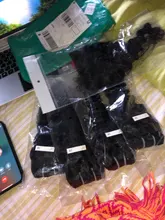 BHF-Cabello Humano ondulado con cierre, 4 mechones, brasileño, Remy, ondulado, Natural, 100%, 50g, estilo Bob corto