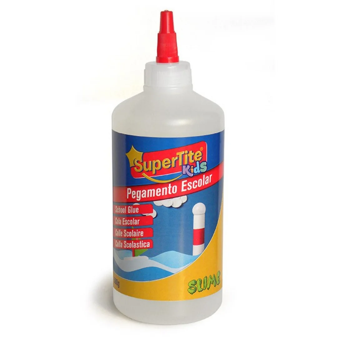 Supertite - Silicona Liquida Transparente, Pegamento Escolar, Fuerte, 500  G, Cola para Hacer Slime, Adhesivo Escolar