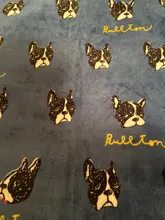 Soft Fleece French Bulldog Blankets Autumn/Winter Warm Pet Dog Bed Mat for Dogs Cushion