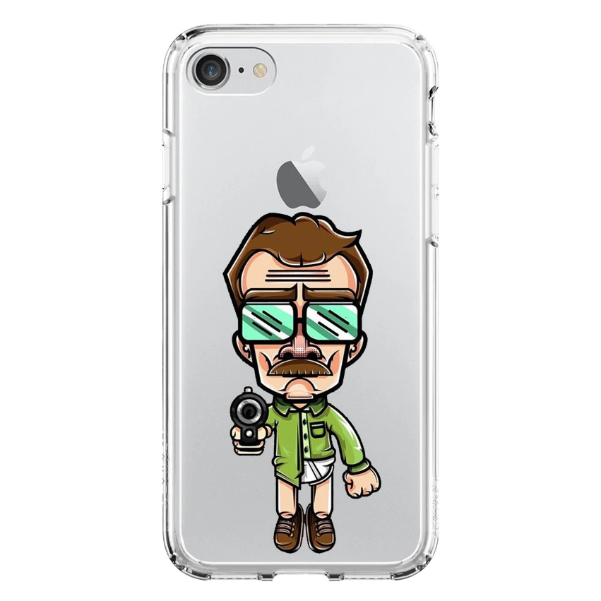 Гелевый Чехол-подставка из ТПУ для Apple Breaking Bad IPhone 6 | 6 Plus | 7 | 7 Plus | IPhone 8 | 8 Plus чехол для костюма - Цвет: Stand case Breaking Bad