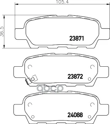 Колодки Тормозные Дисковые, Комплект Hella 8db355010241 HELLA арт. 8DB355010241