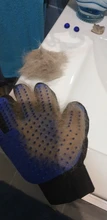 Aseo para mascotas, perros y gatos guantes de limpieza para cepillar eficaz Deshedding masaje de espalda Baño de animales depilación guantes perro peines Hot