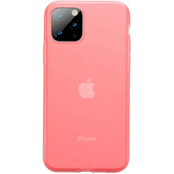 Чехол Baseus Jelly Liquid Silica Gel Protective Case For iP 6.5inch WIAPIPH65S-GD09(Прозрачно-красный
