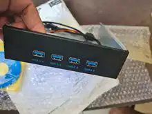 Splitters-Hub Expansion-Bay Front-Panel Computer Pci-E-Card-Adapter Usb-3.0 4-Ports 