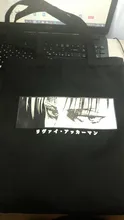 Bolso de lona de Anime Attack on Titan para mujer, bolso de compras divertido, Ulzzang, ecológico, gran capacidad