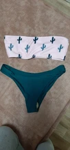 Swimsuit Micro Bikini Push-Up HOHL Beach-Bathers Women Biquini Cactus-Print Sexy