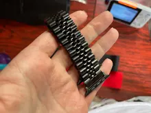 Correa de acero inoxidable para Apple Watch, repuesto de pulsera deportiva para iWatch 6, 5, 4, 3, 40mm, 44mm, 38mm, 42mm