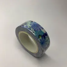 Cinta adhesiva decorativa de arcoíris de 15mm de ancho, cinta Washi para enmascarar Flores, etiqueta adhesiva para álbum de recortes, papelería japonesa