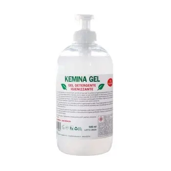 

Hand sanitizer gel 500ml with alcohol dispenser 70% eliminates bacteria is not greasy.