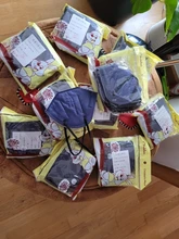 Mascarillas FFP2 reutilizables para niños, máscaras faciales con filtros de 5 capas, KN95, fp2, con elásticos para las orejas, CE