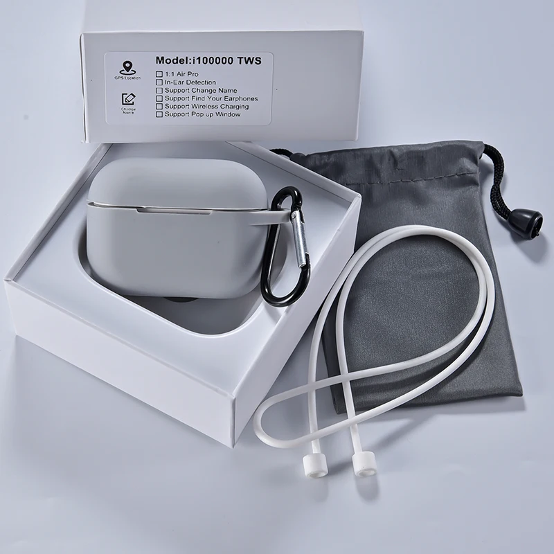 Gray Kits I100000 TWS изменить имя Bluetooth наушники беспроводные наушники всплывающие в уши обнаружения позиционирования PK i500 i9000 TWS i90000 Pro - Цвет: Gray Kits