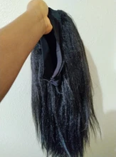 Lydia Largo rizado recto pelo pelucas de pelo sintético para las mujeres afroamericanas negro Natural 16-22 pulgadas Kanekalon peluca Afro