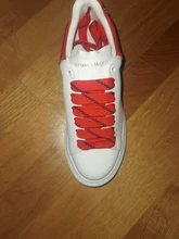 Nuevo diseñador De Zapatos Alexander las mujeres De gran tamaño blanco zapatillas De deporte De plataforma gruesa botón Casual Tenis Zapatos De Mujer