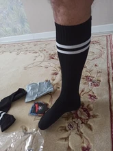 Calcetines deportivos de fútbol para hombre y mujer, leggins por la rodilla, calcetín de tobillo en la rodilla, para correr, béisbol, fútbol, Unisex, 1 par
