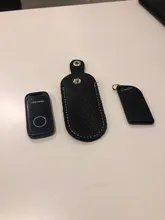 Bolsas de almacenamiento de cuero genuino para disco U, cubierta protectora para maletines de disco U para unidad Flash USB, pendrive, color negro