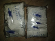 Jeringuilla con microagujas para tatuaje, cartucho derma pen, pluma meso de belleza, 100 unidades