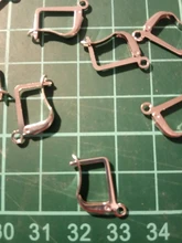 Pendientes de aleación hechos a mano con tope de bala, accesorios para fabricación de joyería