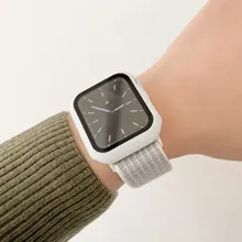 Cristal + funda para Apple Watch, Protector de pantalla, accesorios para apple watch, 44mm, 40mm, 42mm, 38mm, serie iWatch 5 4 3 6 se