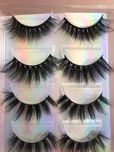 Pestañas postizas 3D de visón de imitación, novedad, 15-25mm, pares 2021, pestañas largas hechas a mano, gruesas, maquillaje, herramientas de extensión de belleza, 5/10