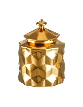 

TIBOR CERAMIC GOLD DECORATION 13X13X17,50 CM