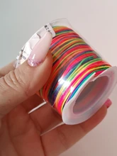 Cordón de nailon de 50 metros y 23 colores, hilo de macramé con nudo chino, pulsera trenzada, borlas, abalorios, hilo de cuerda Shamballa