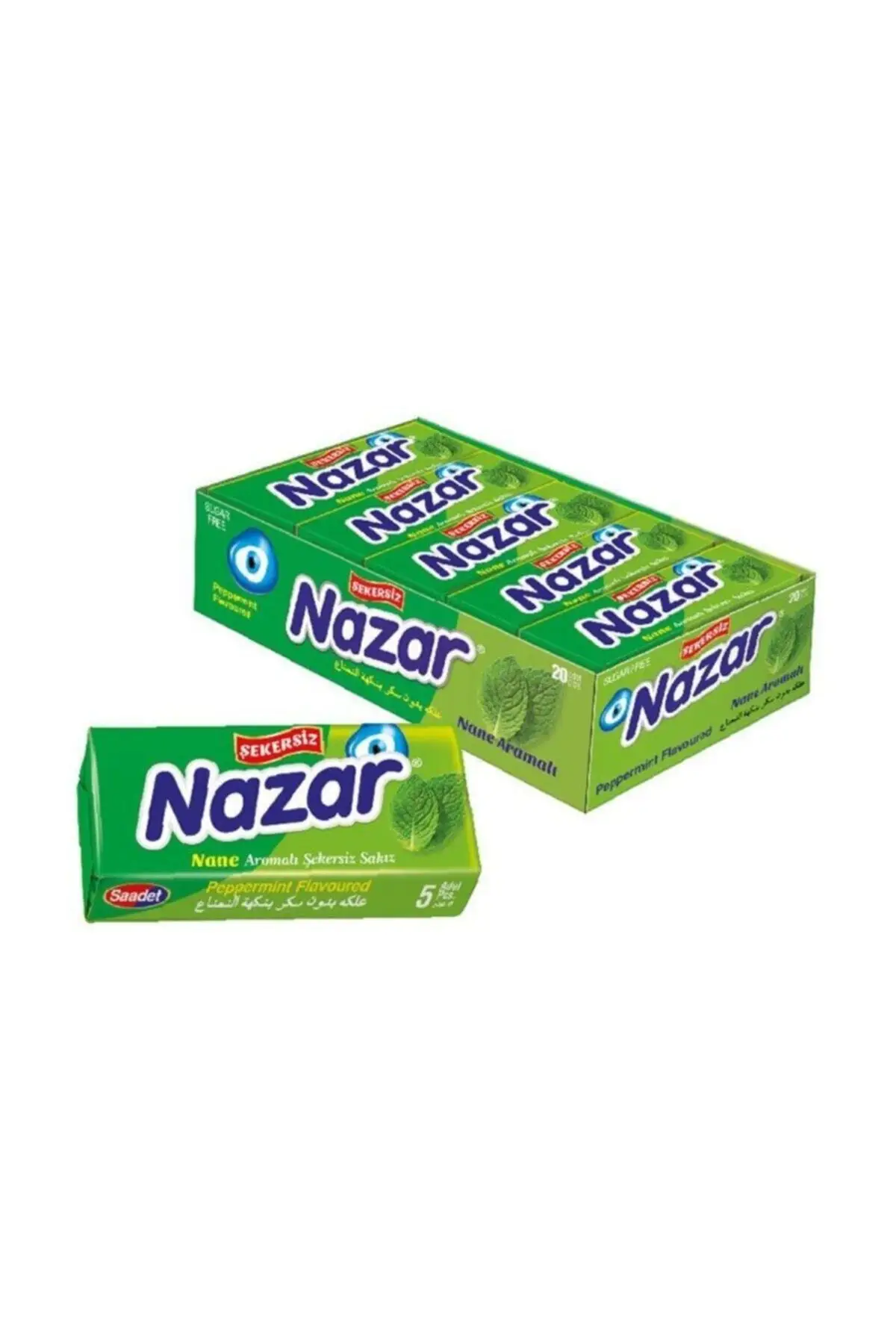 Nazar 5 con sabor a menta chicle 20 piezas increíble regalo romántico a tu amor envío gratis invierno tejer mitones libre de invierno tejer mitones