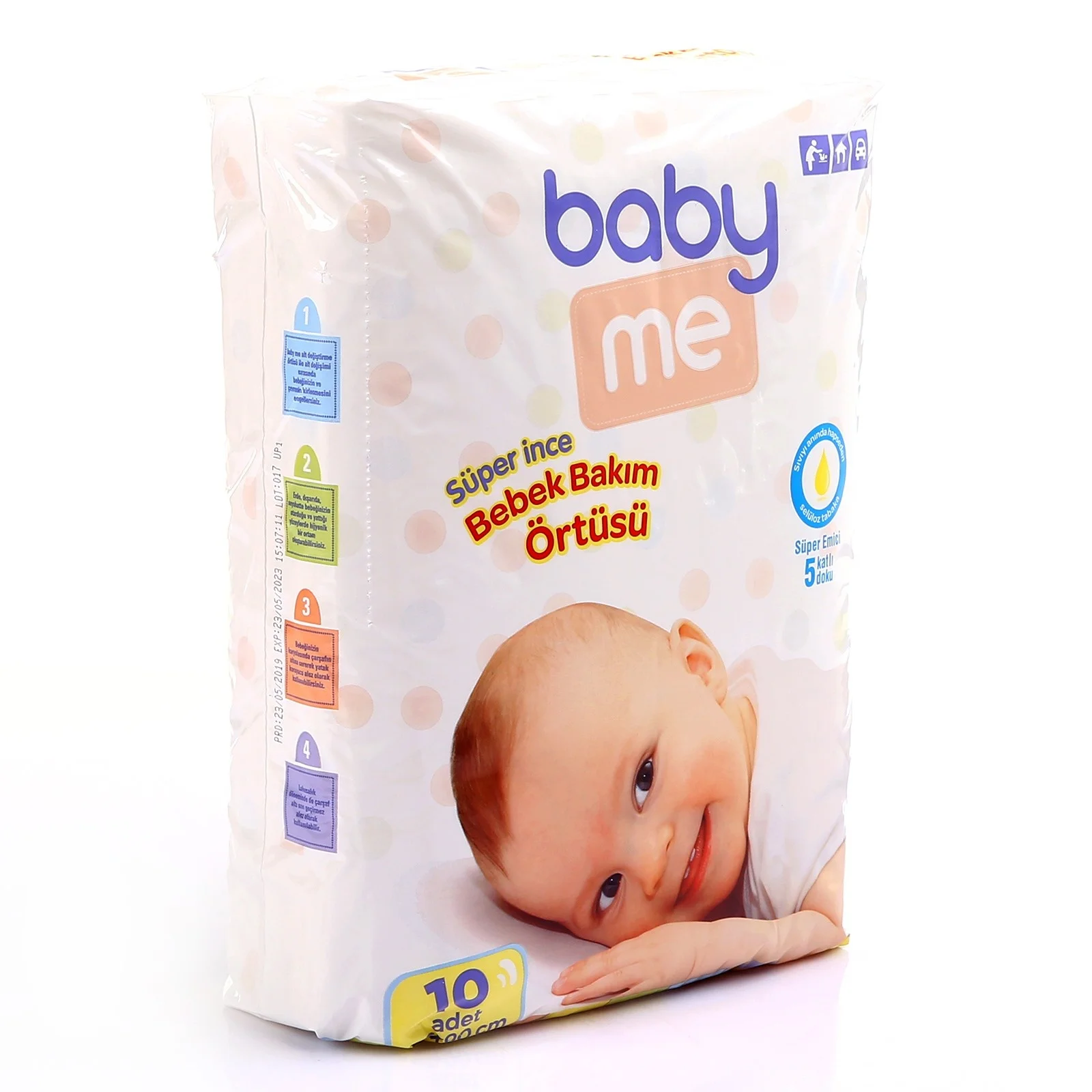 Ebebek baby& me супертонкие пеленки Пеленальный Коврик 60x90 см 10 шт