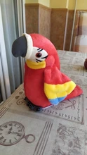 Peluche de loro parlante eléctrico para niños, juguete de peluche de pájaro parlante con alas que se repiten, regalo para niños