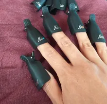 Nail-Degreaser-Cleaner Tips Clip Wraps Fingers-Tools Nail-Polish-Remover Nail-Art Soak-Off-Cap
