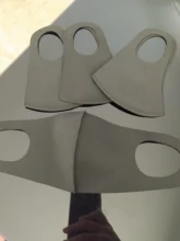 Mascarilla facial lavable y reutilizable de algodón, máscara protectora, color negro, 10 unidades