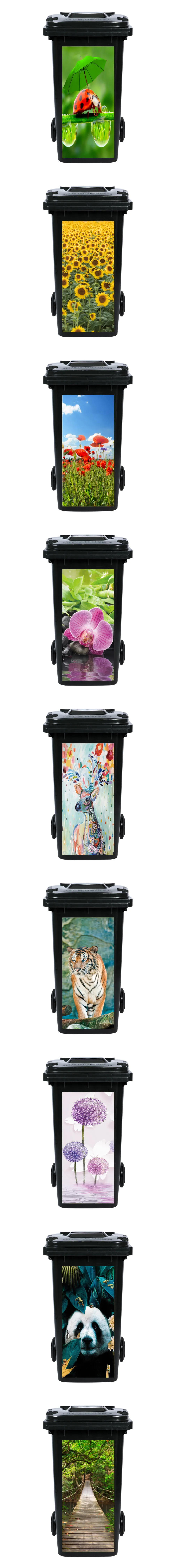 Description Picture 4 of itemSelf-adhesive PVC Trash Can Sticker Custom Size Waterproof Wallpaper Garbage Bin Renovation Cover Decal Mural For Kitchen Decor
