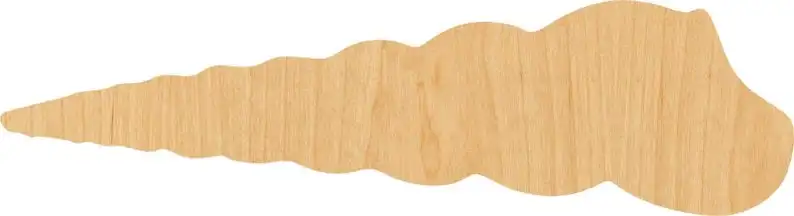 Unicorn Shell Wooden Laser Cut Out Shape- Great for Crafting- Hobbyist- D.I.Y. Projects