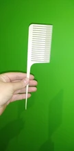 Peines de diente ancho grandes con mango de gancho para desenredar y reducir la caída del cabello, peine profesional para salón de peluquería, herramientas de peinado