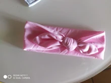 Diadema elástica con lazo de conejo estilo de pelo banda para niña, turbante con nudo para la cabeza, cinta para el pelo para niña
