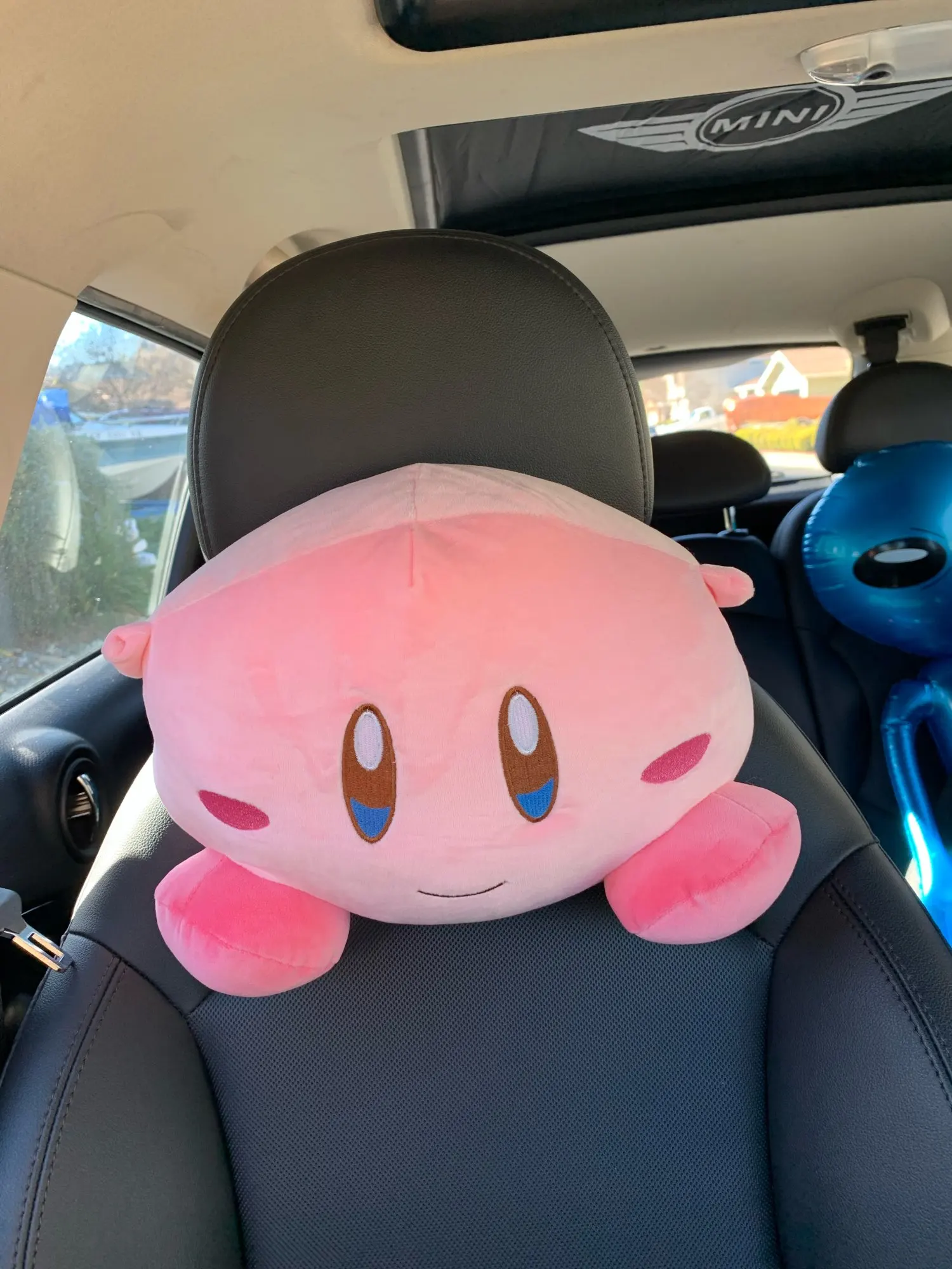 Kirby Plush Car Headrest and Seat Belt Cover - Kuru Store