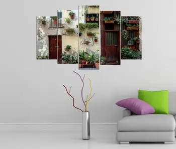 

Flower View House 5 Piece Mdf Table