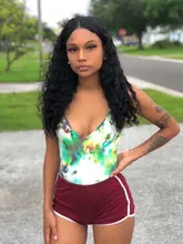 Wig Curly Human-Hair-Wigs Lace-Frontal Black Remy Women RXY for 360