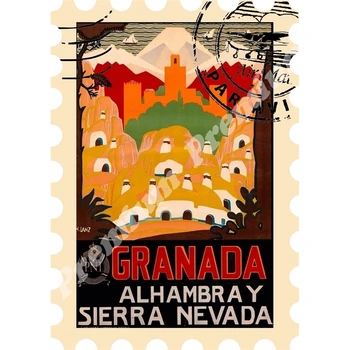 

Spain vinyl souvenir magnet vintage tourist poster
