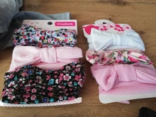 3 unids/set bebé diadema Floral de Color sólido estampado de lunares arcos Rosa bebé recién nacido Niña Accesorios para el cabello diadema chicas turbante