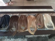 Pinza flequillo de pelo humano liso de Real Beauty, extensión de pelo chino Remy, flequillo, 20 gramos, 100% Natural negro