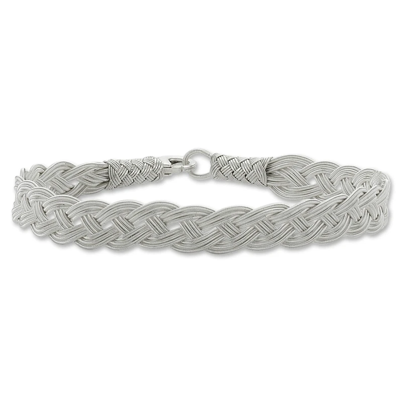 

Silver 925 Sterling Kazaziye Hand Knitting Bracelet