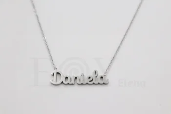 

Collar De Acero Inox Con Nombre De Daniela Color Plata Alta Calidad Envió Desde España