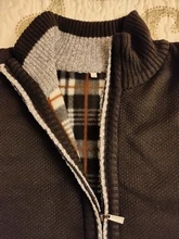Wool Sweater Jackets Cardigan-Coat Knitted Men Casual Plus-Size URSPORTTECH Faux-Fur