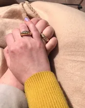 Anillos Croissant trenzados para mujer, sortija trenzada, anillo de cúpula gruesa, banda de apilamiento, joyería, anillo llamativo, accesorios de fiesta