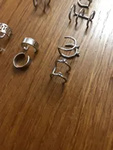 12 unids/set 2020 de oro de moda Color puños de oído hoja pendientes de Clip pendientes largos aretes pendientes para las mujeres los escaladores sin Piercing falso cartílago accesorios de aretes