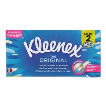 

KLEENEX Set of 2 tissue boxes original Package duo