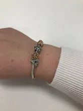 PANDACH-Colgante de Plata de Ley 925 auténtica con letra de alfabeto, abalorio de nombre de A-Z, apto para pulsera Pandora Original, joyería CMC030, 100%