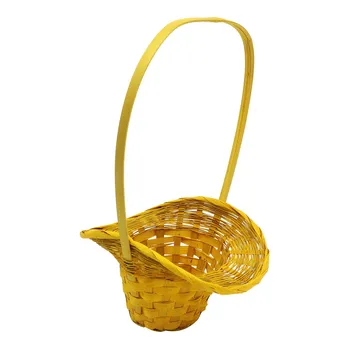 

66915 basket braided hat, 22*17*10 cm yellow b26-4